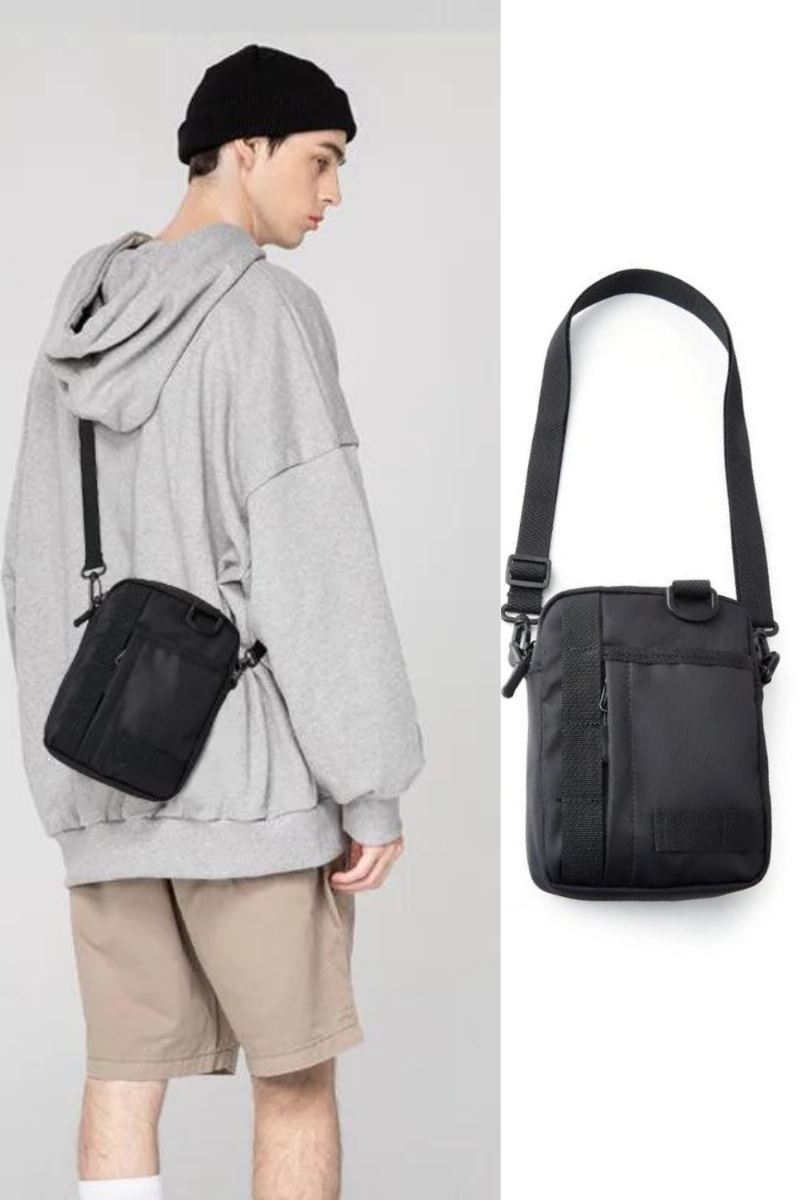 Sac À Main Asymétrique Pour Hommes Mini Sac À En Tissu Oxford Petit Sac À Léger Sacoche