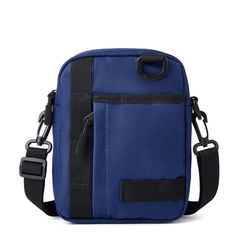 Sac À Main Asymétrique Pour Hommes Mini Sac À En Tissu Oxford Petit Sac À Léger Sacoche - Bleu