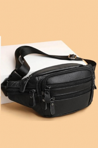 Sac De Taille En Cuir Véritable Pour Hommes Sac Banane En Sac À Bandoulière Unisexe Sacs De De Ceinture