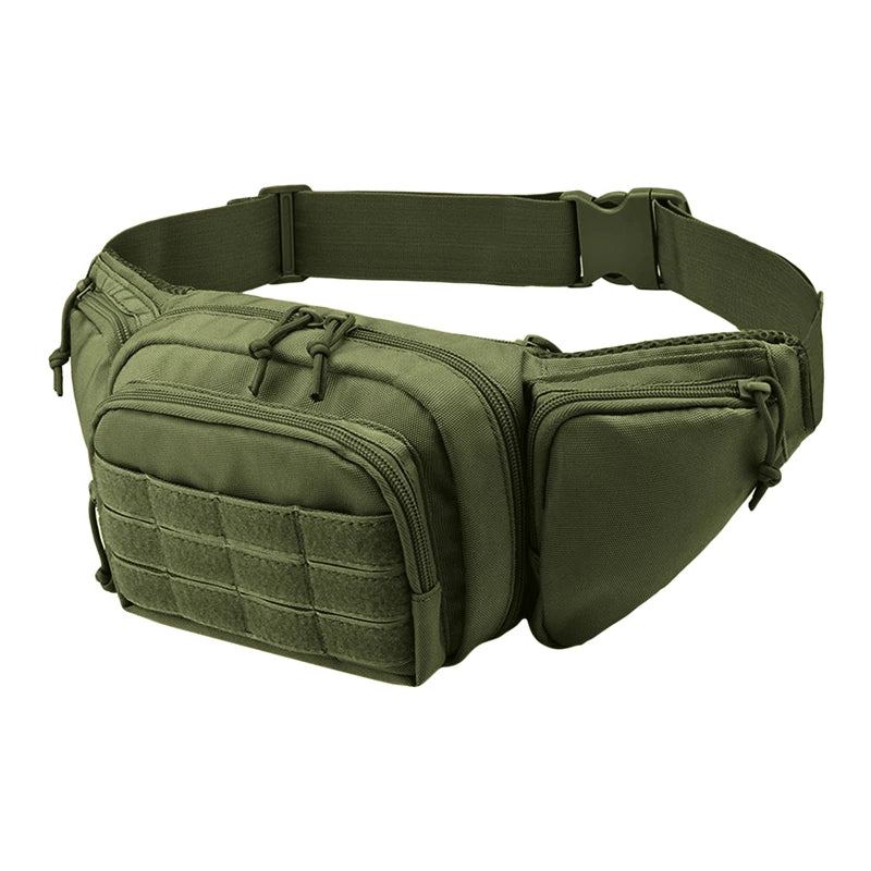 Sac De Taille Pour Pistolet Sac Banane Militaire Sac À Bandoulière Sac De Poitrine D'extérieur Étui De Transport Dissimulé - Kaki