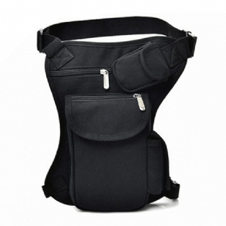 Sacs De Taille En Toile Pour Hommes Sac De Jambe Ceinture Vélo Et Moto D'argent Sac Banane Le Travail