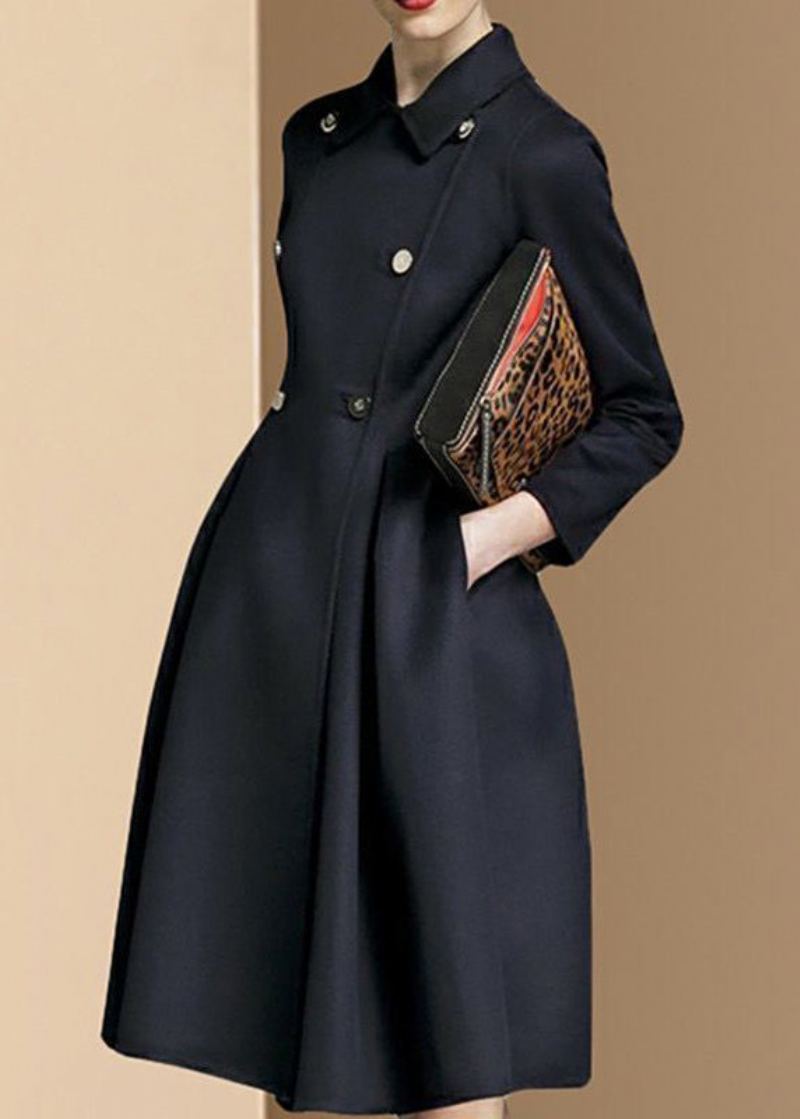 Boutique Mulberry Double Boutonnage Coupe Ajustée En Laine Trench Hiver - Manteaux en laine femmes