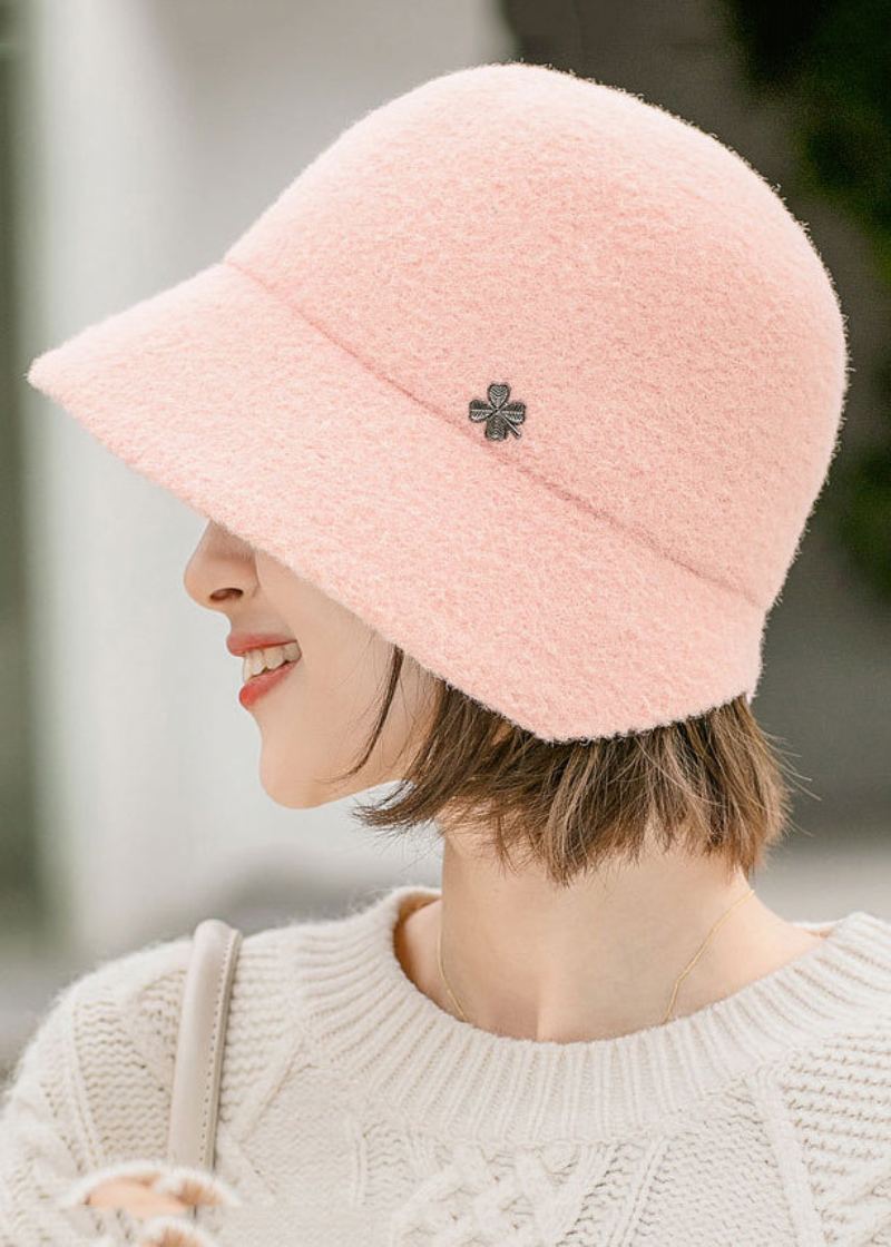 Chapeau Bob En Laine Polyvalent Noir À La Mode - Manteaux en laine femmes