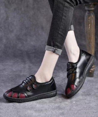 Chaussures Chaudes À Pieds Plats Pour Femmes Doublure En Laine Pelucheuse Noire