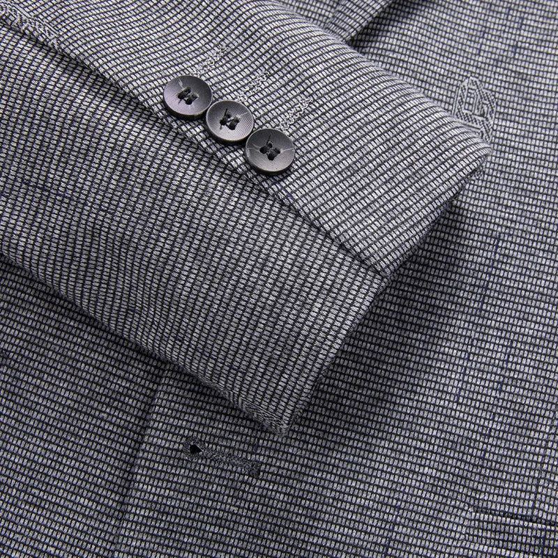 Costume D'affaires Décontracté Pour Hommes Veste Marié Spectacle De Mariage Blazer Masculin - Gris