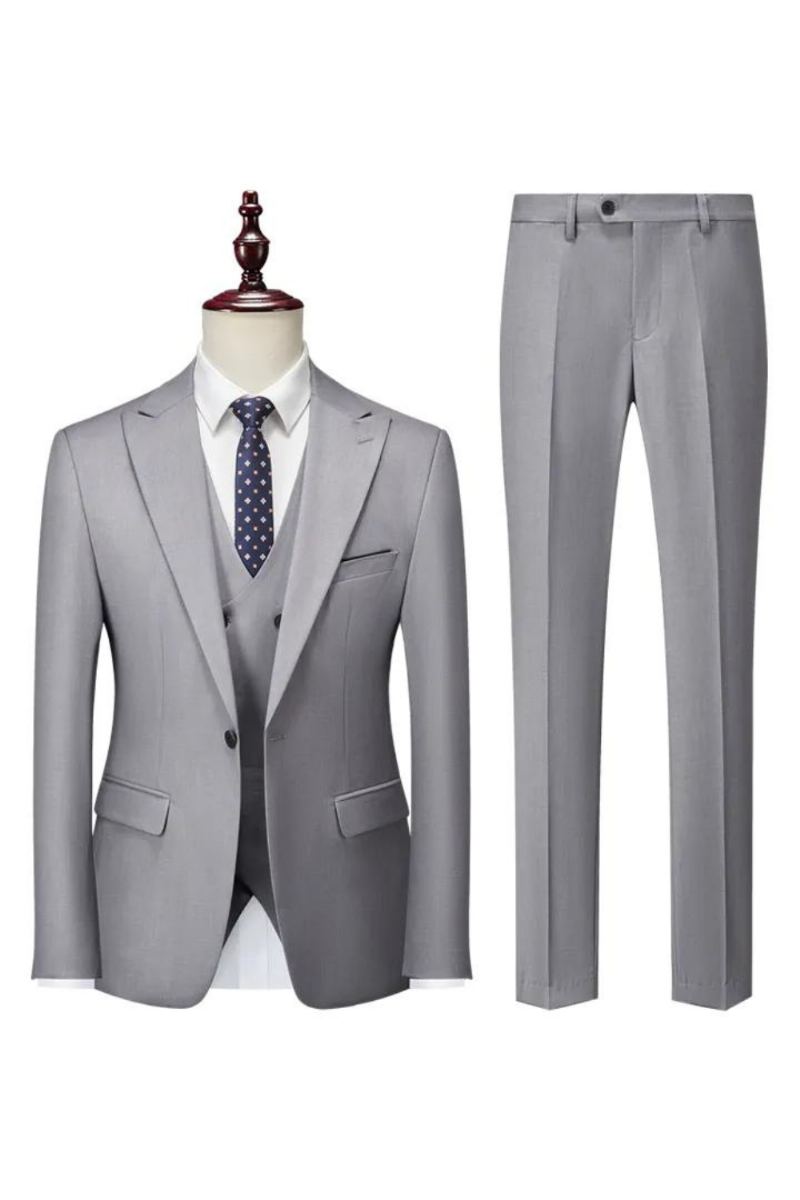 Costume De Bureau Formel Pour Hommes Robe De Mariée Blazer De Fête Manteau À La Taille Pantalon