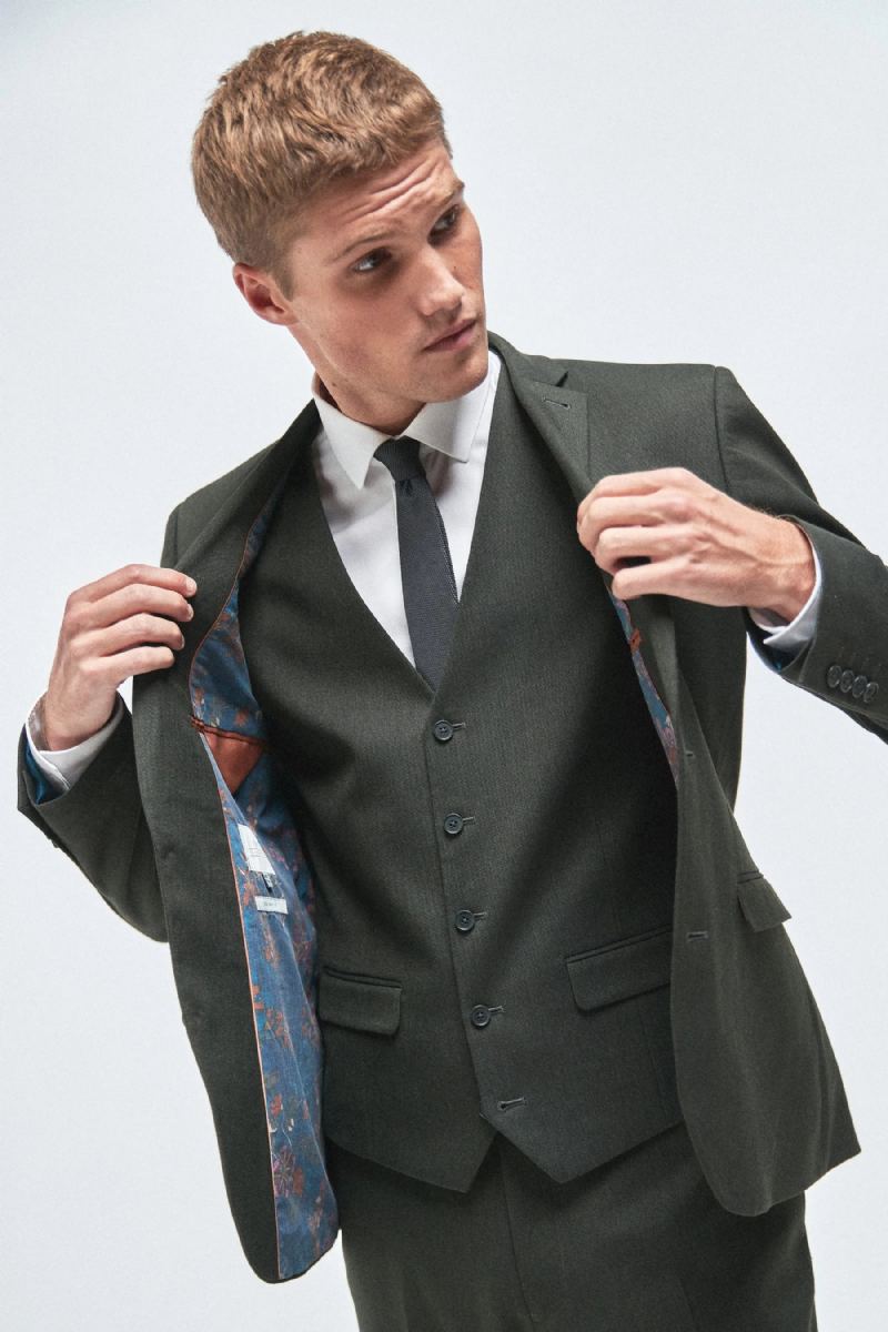 Costume Personnalisé Pour Hommes Solide Slim Manches Longues Décontracté Soirée Mariage Marié - Gris