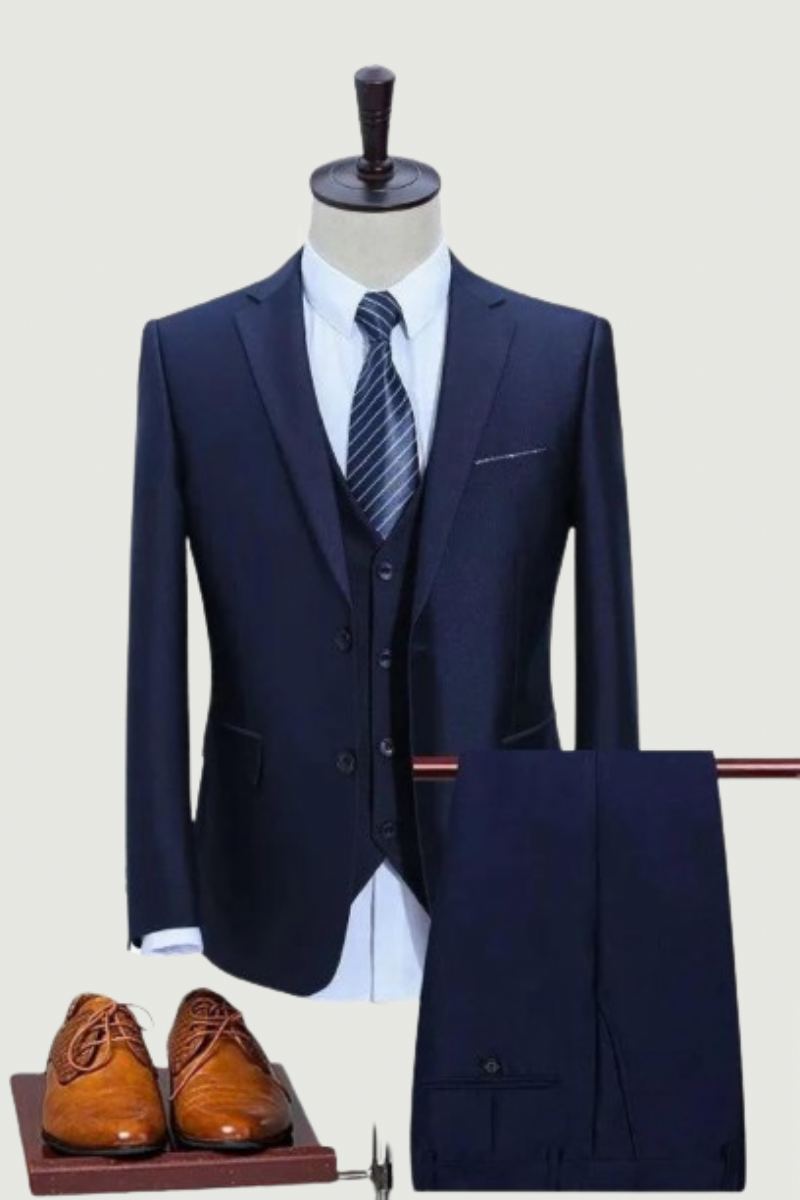 Costumes Pour Hommes Slim Fit Personnalisé Smoking Robe D'affaires Costume De Mariage Blazer