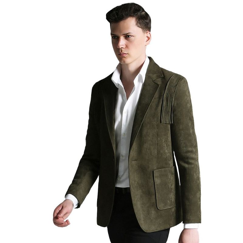 Veste Blazer Homme Coupe Cintrée Classique - Noir