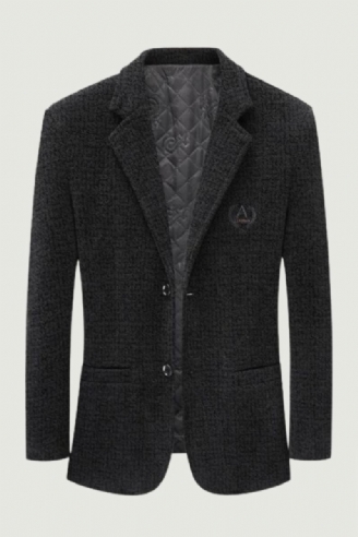 Veste De Costume En Tweed Pour Homme Coupe Cintrée Tendance Beau Décontracté Banquet