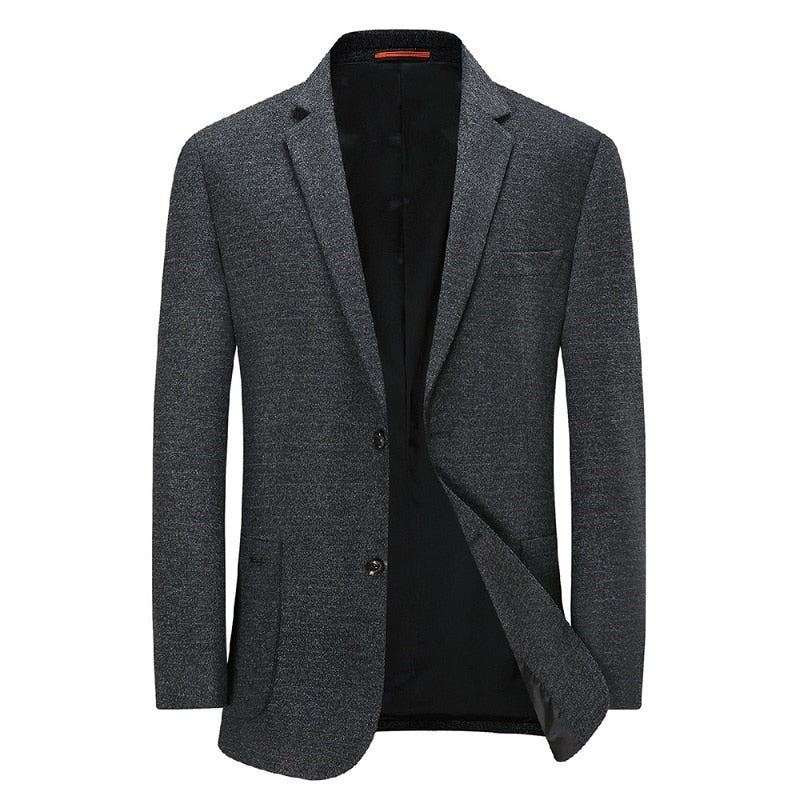 Vestes Décontractées Pour Hommes Blazer À Carreaux Printemps - Gris Foncé