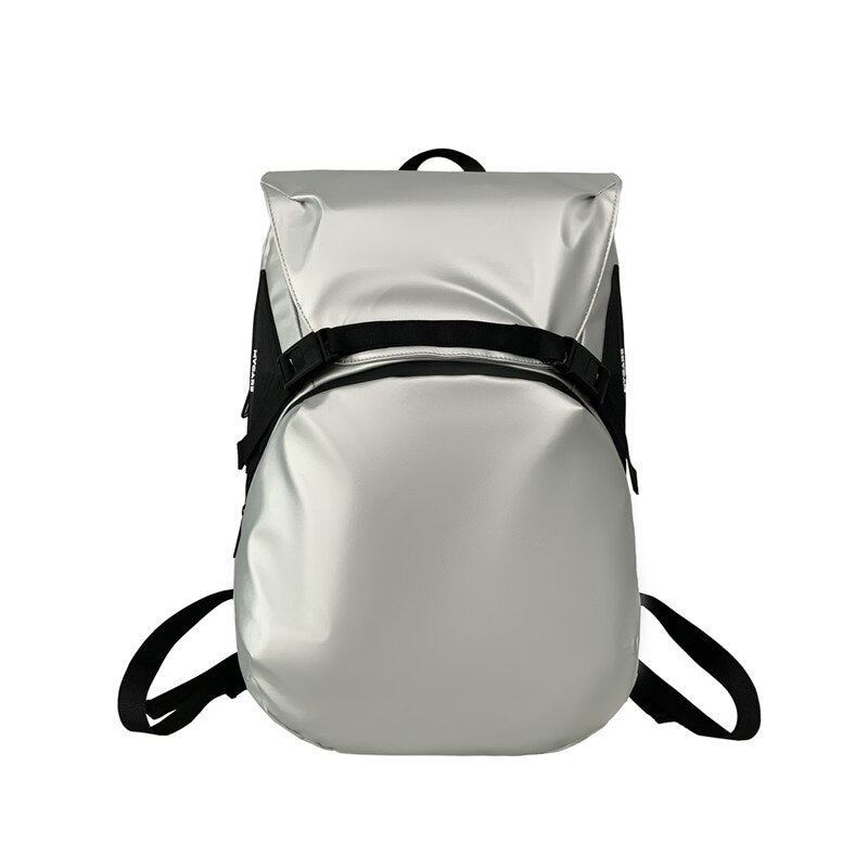 Sac À Dos Imperméable De Haute Qualité Pour Hommes Sac D'école Argenté De Styliste Sac À Dos Urbain Adolescentes - Noir