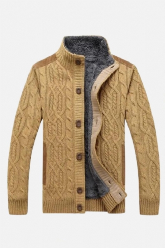 Chandails D'hiver Homme Cardigan Fermeture Éclair Mâle Tricots Manteaux Épais Chaud Épaissir Cachemire