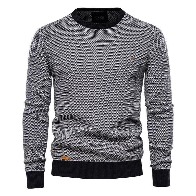 Coton Pulls En Vrac Pull Hommes Décontracté Chaud Qualité Épissé Tricoté Hiver Chandails Pour - Orange