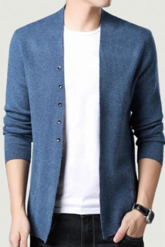 Hommes Cardigan Vestes Manteaux Streetwear Tendance Coupe-vent Automne Pardessus Pull Décontracté Veste Vêtements