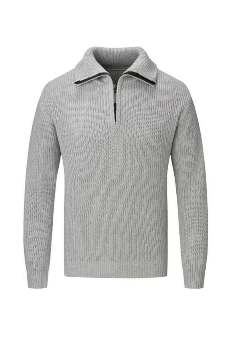 Polos Tricotés Pour Hommes Pull-over Hauts Slim Fit Automne Et Hiver