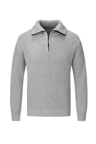 Polos Tricotés Pour Hommes Pull-over Hauts Slim Fit Automne Et Hiver