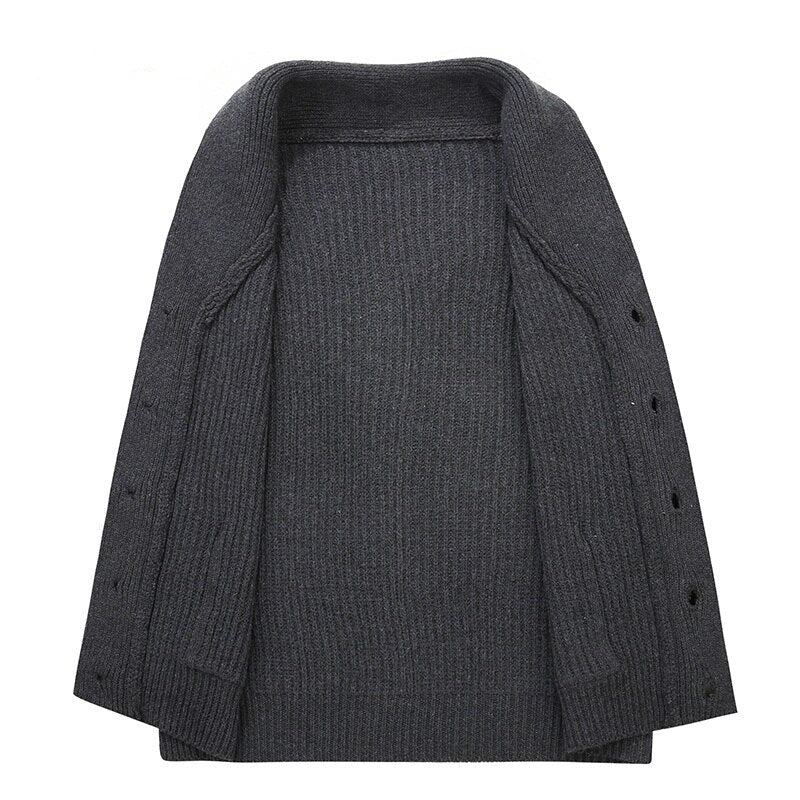 Pull Décontracté En Laine D'automne Pour Hommes - Noir