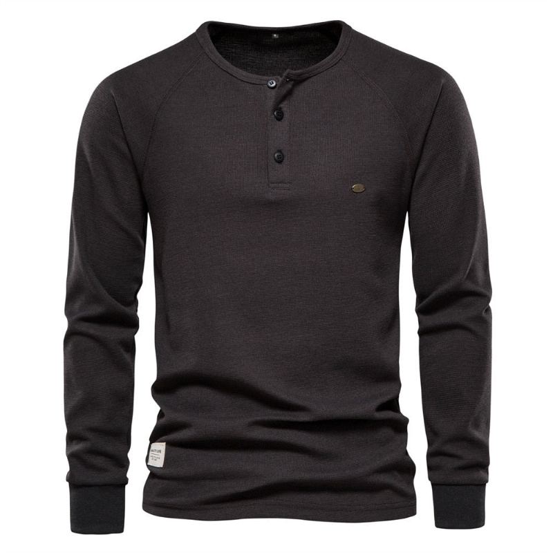 Pull Doux À Col Rond Pour Homme Vêtement Chaud Et Slim À Boutons Nouvelle Collection Automne - Blanc