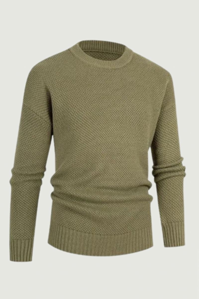 Pulls Classiques Décontractés À Col Rond Pour Hommes Pull Tricoté De Style Anglais Solide