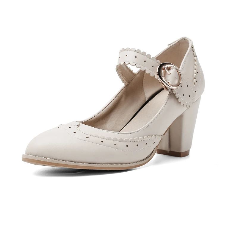 Chaussures Habillées Rétro Femmes Doux Bleu Rose Femme Vintage Fête Mariage Pompes Dames - Rose