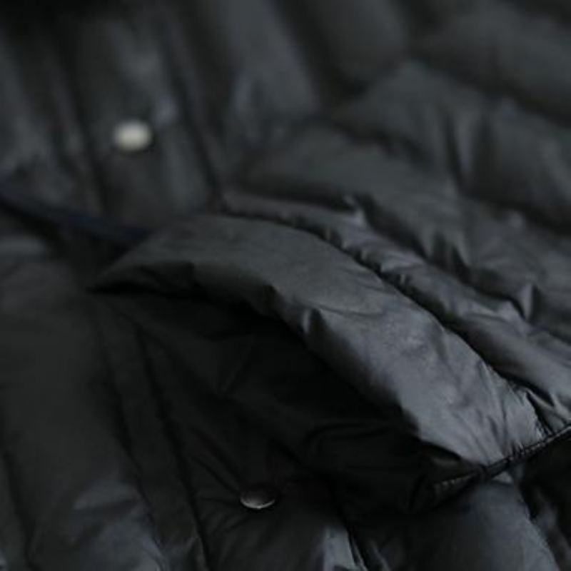 Doudoune À Capuche Avec Cordon De Serrage Tenues Noires Grande Taille Manteau Élégant Poches Nouvelle Collection - Noir