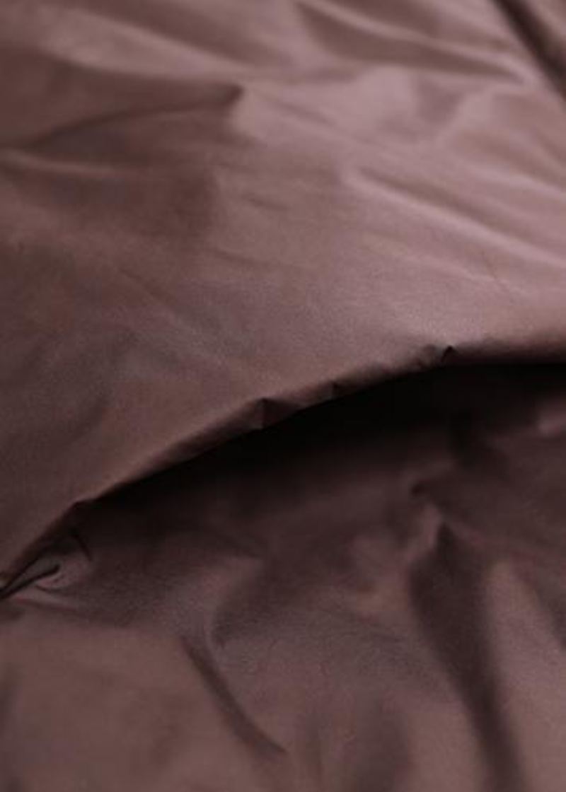 Duvet De Chocolat Fin Grande Taille Poches À Capuche Vêtements Manteaux D'hiver - Doudounes femmes