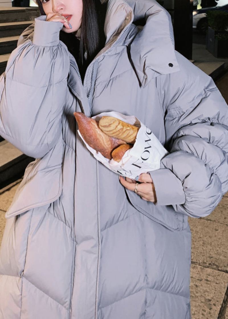 Femmes Gris À Capuche Chaud Canada Goose Veste Hiver - Doudounes femmes