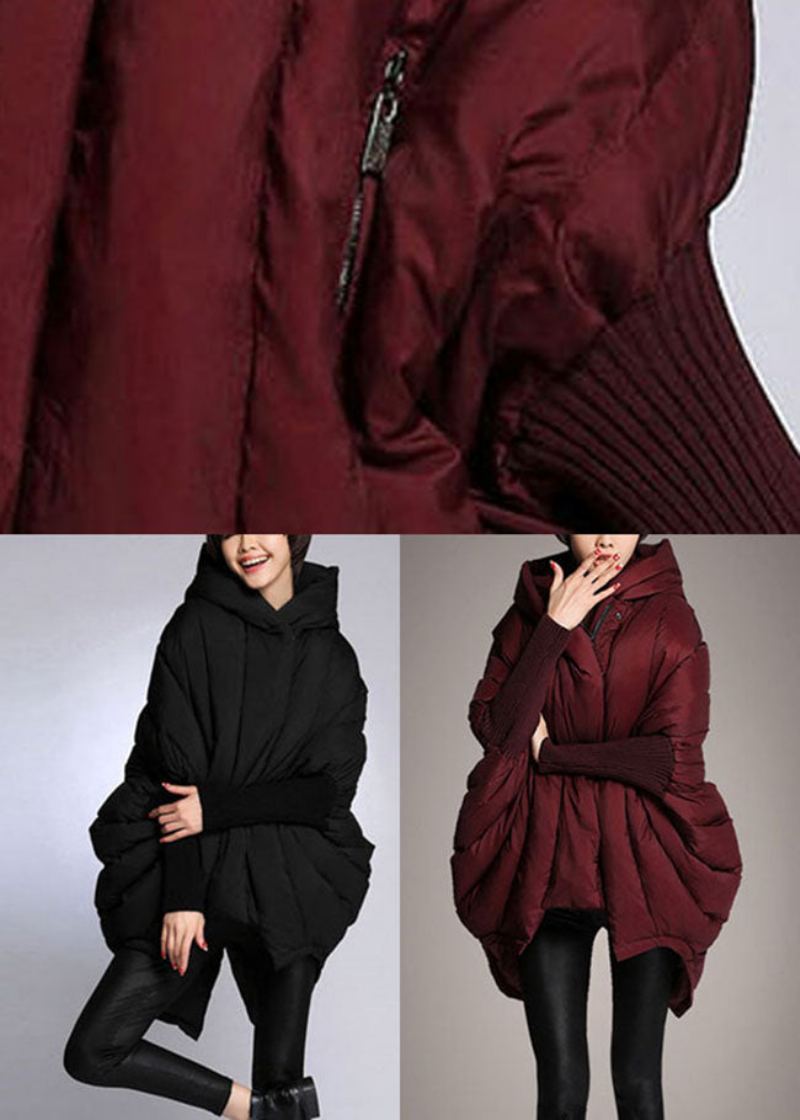 Manteau D'hiver En Duvet De Canard À Capuche Et Fermeture Éclair Tendance Mulberry - Mûrier