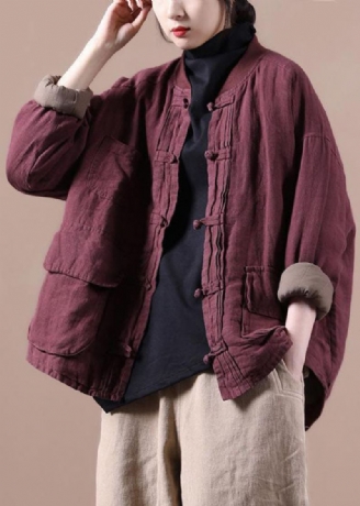 Manteau En Lin Surdimensionné Mulberry Parka D'extérieur