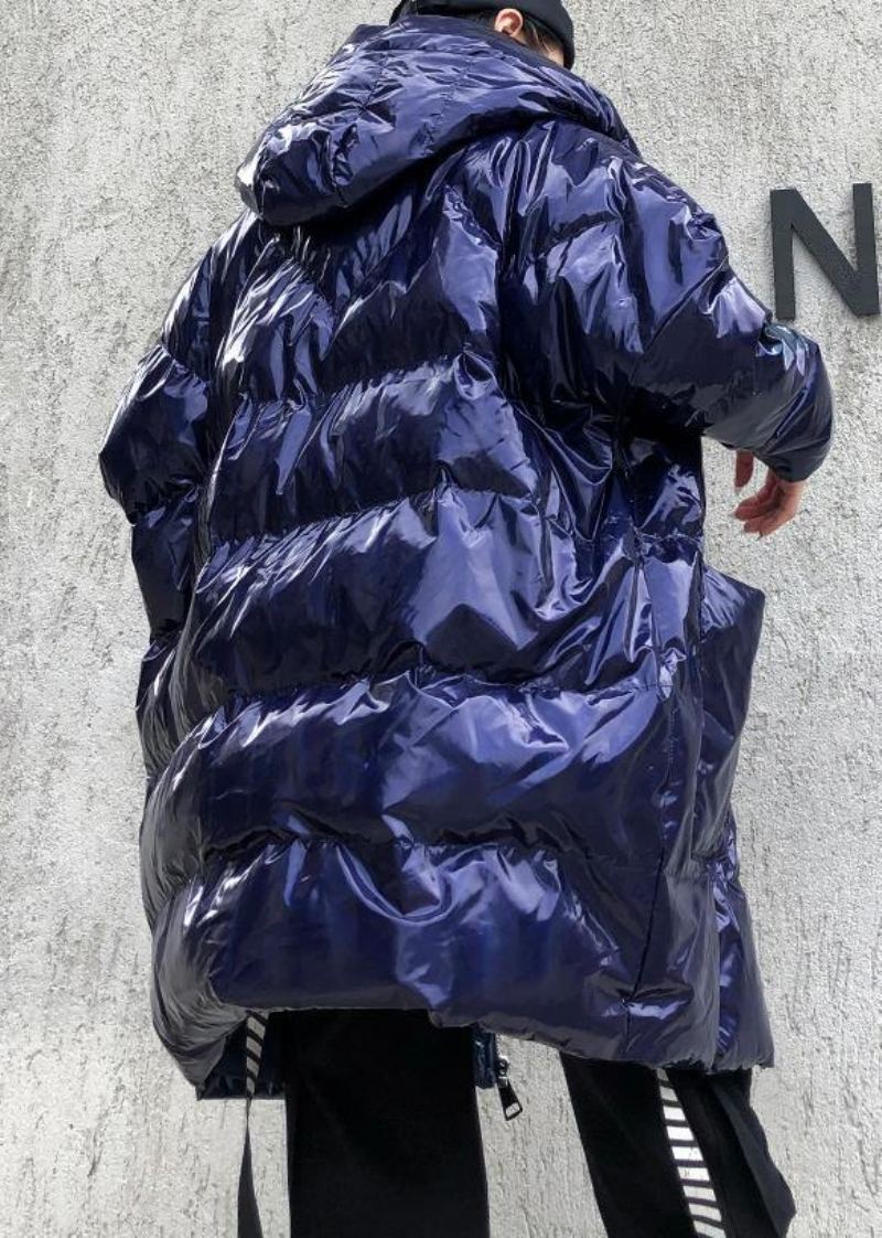 Nouveau Bleu Femmes Parkas Manteaux Décontractés Hiver À Capuche Vêtements D'extérieur - Doudounes femmes