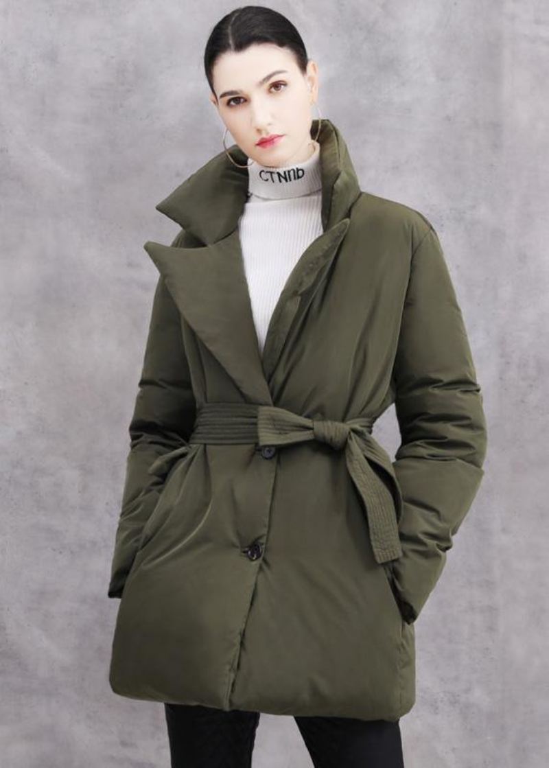 Nouveau Manteau Duvet De Canard Blanc Grande Taille Cravate Veste D'hiver Épais Manteaux - Doudounes femmes