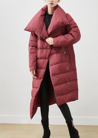 Veste Chaude Asymétrique En Duvet De Canard Pour Femme Manteau D'hiver