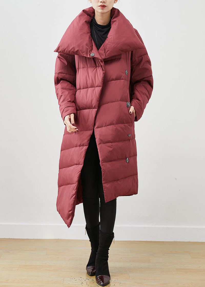 Veste Chaude Asymétrique En Duvet De Canard Pour Femme Manteau D'hiver - Doudounes femmes