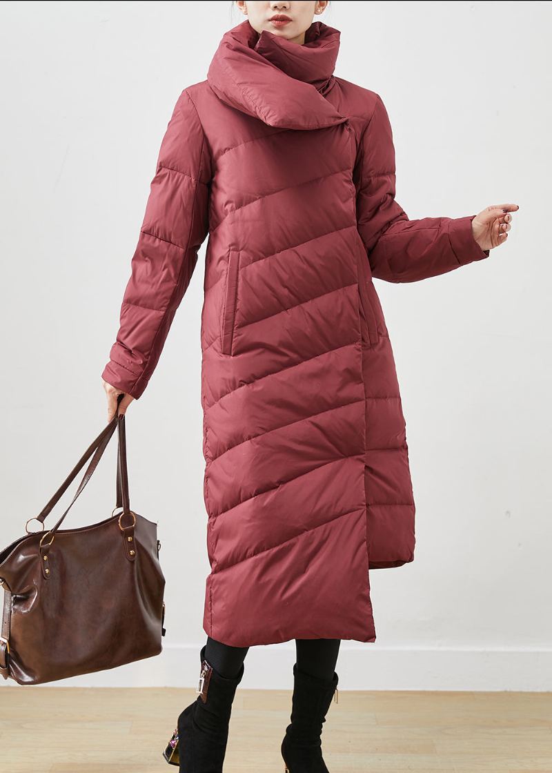 Veste Chaude Asymétrique En Duvet De Canard Pour Femme Manteau D'hiver - Doudounes femmes