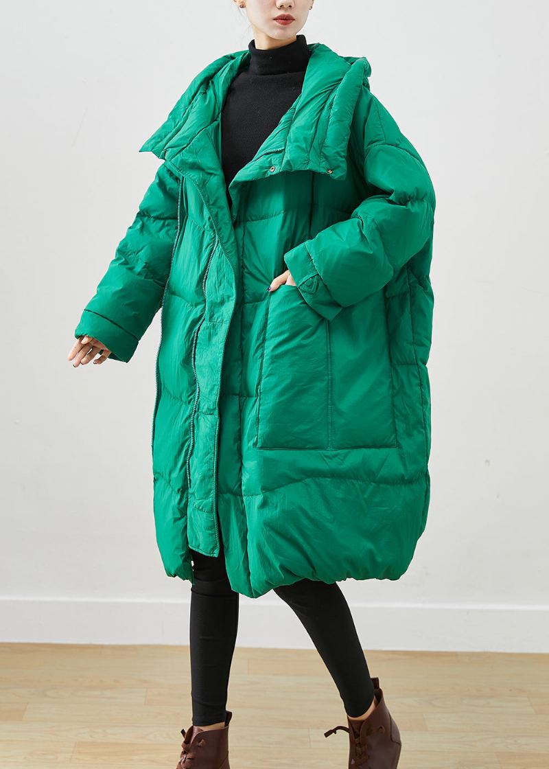 Veste D'hiver Élégante En Duvet De Canard Épais Surdimensionné Vert Canada Goose