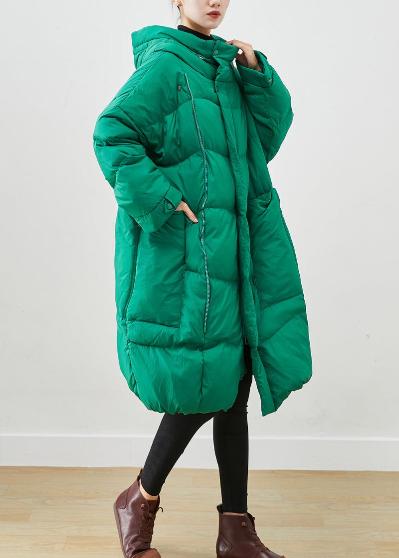 Veste D'hiver Élégante En Duvet De Canard Épais Surdimensionné Vert Canada Goose - Doudounes femmes