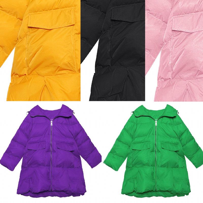 Vestes De Neige De Luxe Grande Taille Manteaux À Capuche Vert Hiver Femmes Parka - Violet