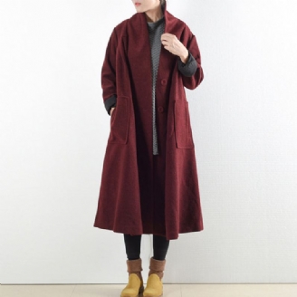 Manteaux En Laine Bordeaux Trench-coat D'hiver 2024. Cardigans Grande Taille