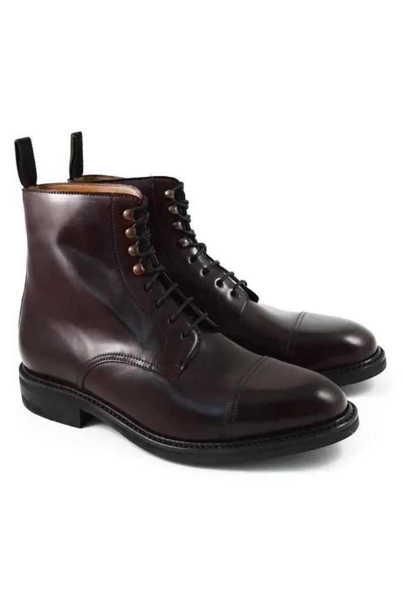 Bottes D'hiver Antidérapantes Pour Hommes De Travail En Velours Chaussures De Styliste En Cuir Véritable Servantes