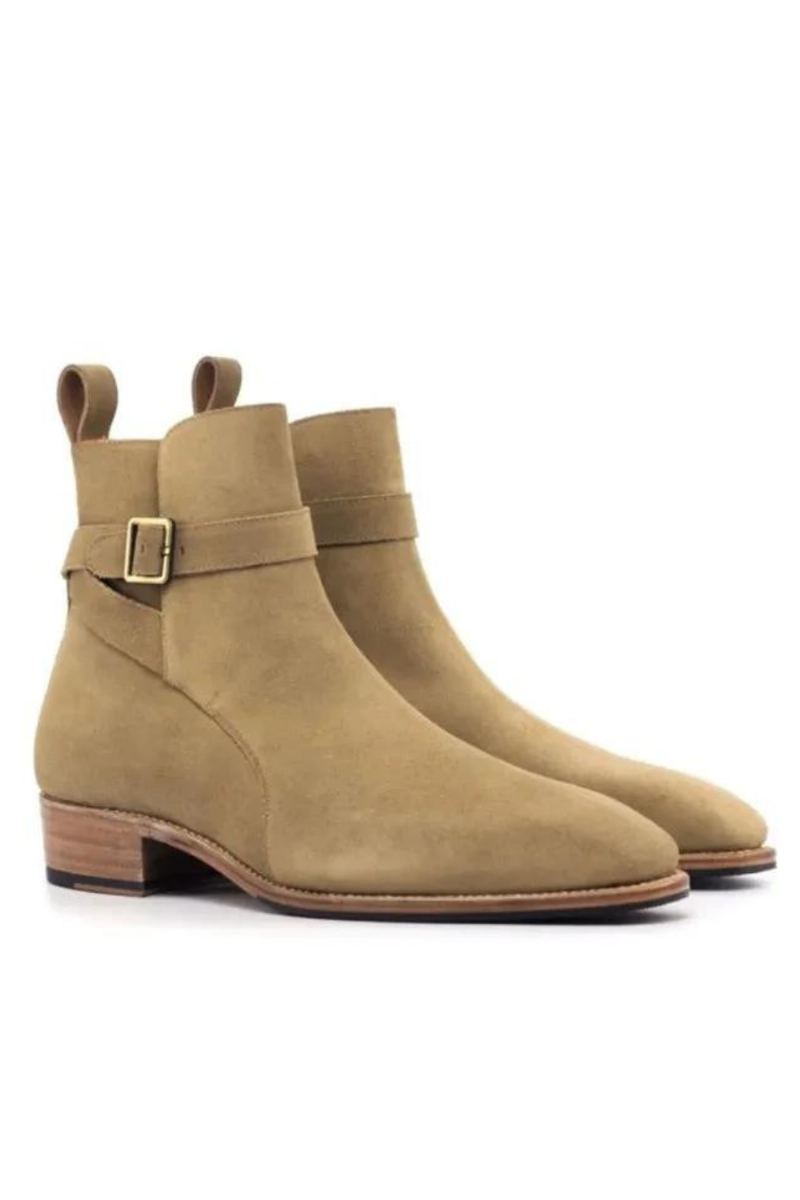 Chelsea Camel Hommes Bottes Chaussures Travail Velours Chaussure De Créateur Pour Original