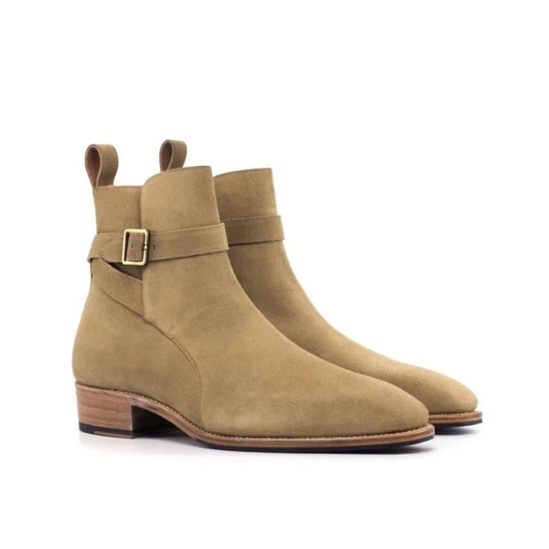 Chelsea Camel Hommes Bottes Chaussures Travail Velours Chaussure De Créateur Pour Original - Camel Ajouter Du Velours