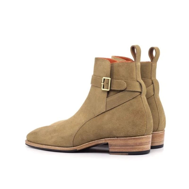 Chelsea Camel Hommes Bottes Chaussures Travail Velours Chaussure De Créateur Pour Original - Camel Ajouter Du Velours