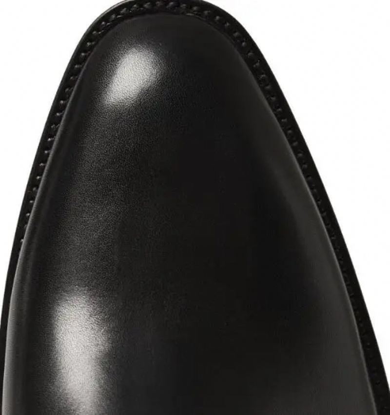 Cuir Véritable Fermeture Éclair Latérale Hommes Genou Haute Cool Bottes Appartements Chelsea Chaussures - Noir