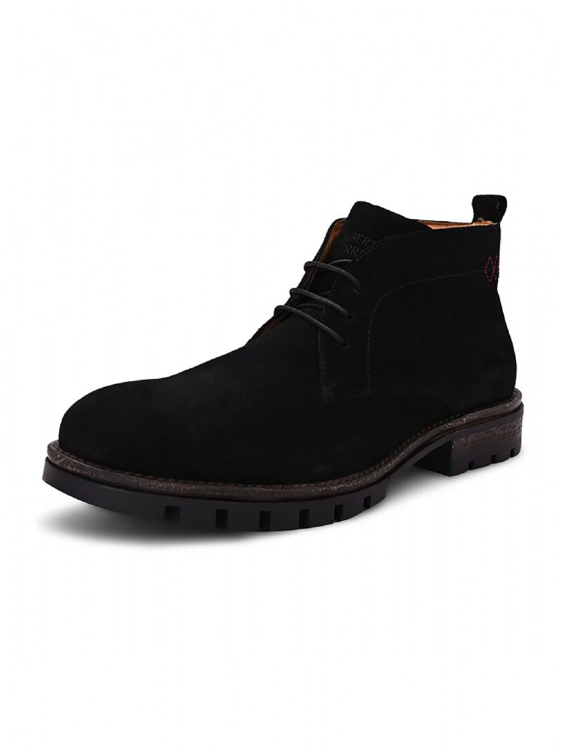 Hommes Chelsea Bottes Printemps Automne Haute Aide Style Classique Décontracté - Noir