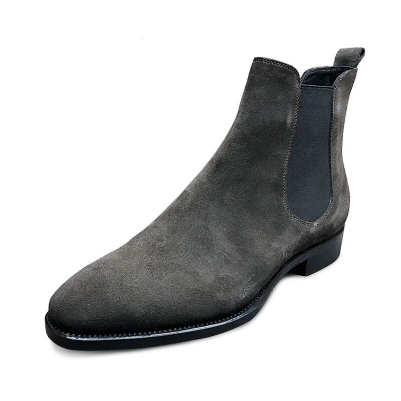 Hommes Chelsea Bottes Printemps Automne Haute Aide Style Classique Décontractées Chaussures - Noir