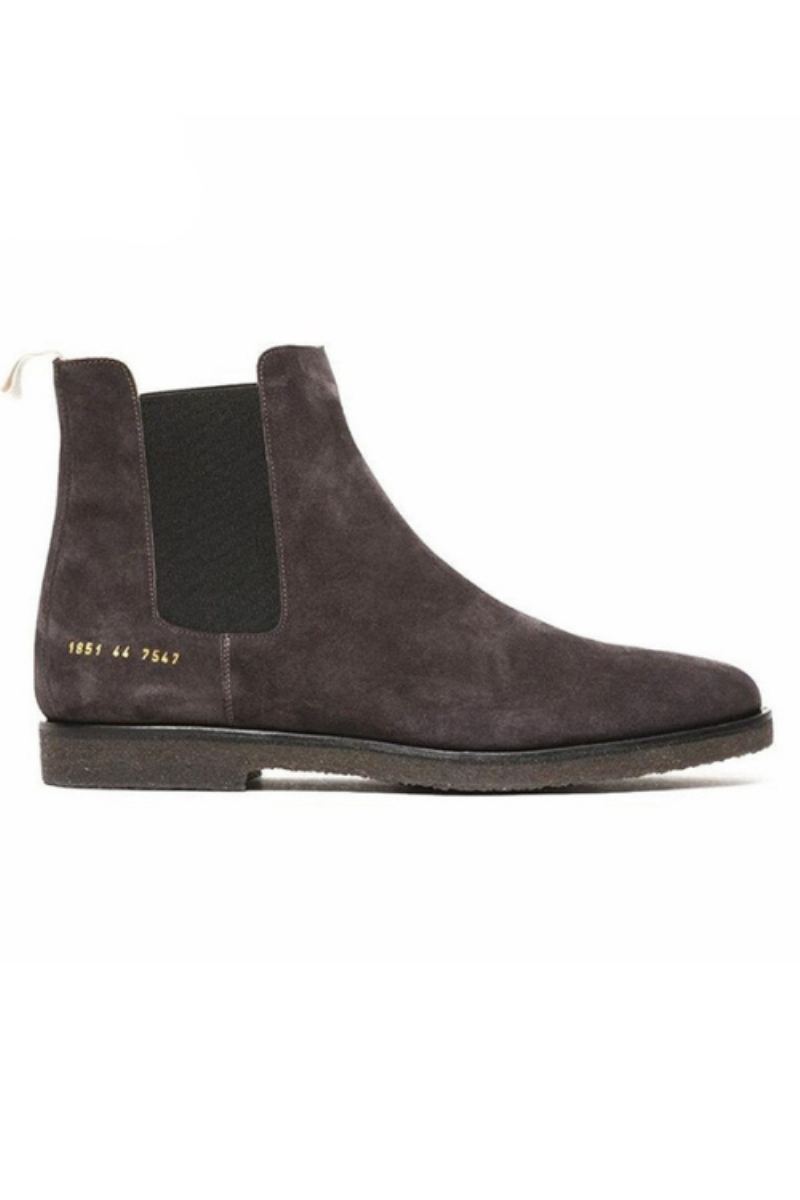 West – Bottes Chelsea En Cuir Véritable Pour Hommes À Plateforme