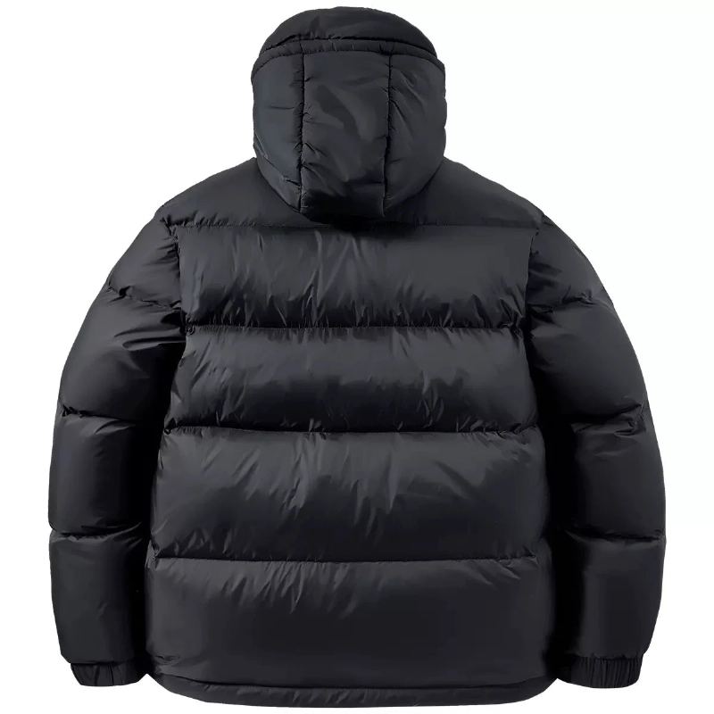 Hiver Hommes Fonctionnel Doudoune À Capuche Tactique Blanc Canard Chaud Vêtements Épais Manteau Hip Hop Streetwear - Noir